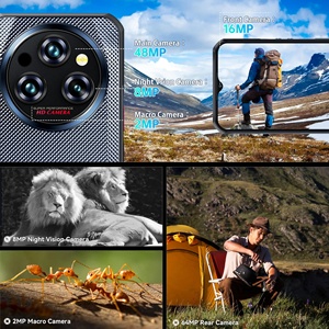 Oukitel 5G Gồ Ghề Điện Thoại 6.6 FHD IPS Màn Hình 11000MAh 8 + 256GB 6.6 Mtk 6100 64MP IP68 60Hz NFC Android14 GPS Octa Lõi Điện Thoại Gồ Ghề - Product Image 6