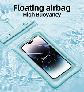 Ipx8 điện thoại di động Kayak Phụ kiện dây kéo con dấu không thấm nước nổi Pouch Túi khô biểu tượng tùy chỉnh bơi PVC di động điện thoại di động trường hợp - Product Image 6