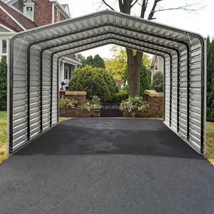 Cadre en acier galvanisé d'<span class=keywords><strong>abri</strong></span> d'auto extérieur <span class=keywords><strong>de</strong></span> <span class=keywords><strong>jardin</strong></span> moderne <span class=keywords><strong>de</strong></span> 12x20ft avec toit en tôle et garage <span class=keywords><strong>de</strong></span> stationnement <span class=keywords><strong>de</strong></span> voiture <span class=keywords><strong>de</strong></span> mur latéral - Product Image 2