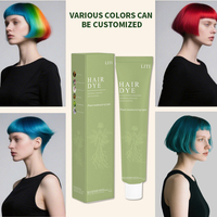 Certifié Alibaba Top 1 Vente à Chaud Naturel Sans Ammoniaque Semi Permanent 100ml Couleur de Cheveux Salon de Coiffure Crème de Couleur de Cheveux