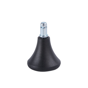 Office Chair Casters PU Insert <b>Black</b> Wheels 300kg Load Nylon PVC Material Swivels for Furniture and Computer Desk - Product Image 4