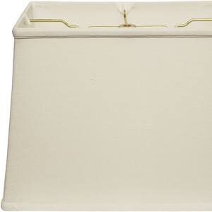 Bianco 16 \ "paralume in lino rettangolare dal Design moderno minimalista Coasrtal stile rustico asiatico tamburo per illuminazione domestica - Product Image 2