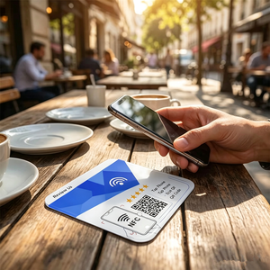 Autocollant NFC RFID en PVC/Acrylique pour Commentaires Sociaux (avec Adhésif) – <span class=keywords><strong>Mon</strong></span> Autocollant de Commentaires Instantanés (avec Code QR pour un Lien Web Facile) - Product Image 6