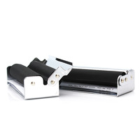 Machine à rouler les cigarettes moderne en métal de 70 mm à vente chaude avec couvercle, forme carrée, logo personnalisable