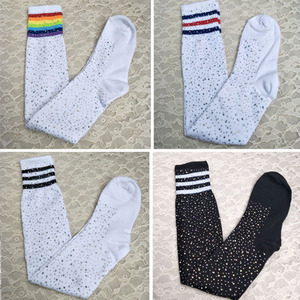 <span class=keywords><strong>Calze</strong></span> da Donna Personalizzate di Alta Qualità, Lunghe, con Stampa Diamantata Lucida, Traspiranti, Lavorate a Maglia, Sopra il Ginocchio, Sexy, per Taglie Forti, Primavera - Product Image 6