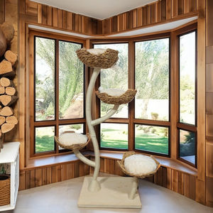 Luxueux grand grand arbre à <span class=keywords><strong>chat</strong></span> <span class=keywords><strong>tour</strong></span> à gratter en bois <span class=keywords><strong>tour</strong></span> <span class=keywords><strong>lit</strong></span> hamac grande taille chats parfait jouet escalade arbre à <span class=keywords><strong>chat</strong></span> panier - Product Image 1