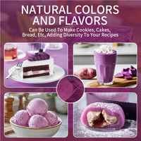 SAIYANG Poudre d'Ube 100% Naturelle Biologique, Poudre de Patate Douce Violette Colorante, Qualité Alimentaire, Poudre de Patate Violette Sucrée