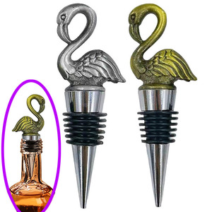 Aangepaste Creatieve Zwaan Giraf Adelaar Zeemeermin Uil Vorm Wijnfles Stoppers Dier Flamingo Wijn <span class=keywords><strong>Stopper</strong></span> - Product Image 1