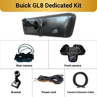 Caméra de tableau de bord double objectif pour Buick GL8 H8 Pro, miroir 2K 8,2 pouces, vision nocturne, moniteur de stationnement, écran tactile, enregistrement en boucle, DVR HD