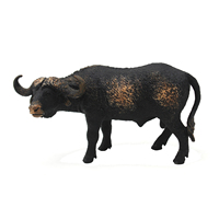Jouets d'animaux buffle réalistes en PVC, écologiques, certifiés ASTM, échelle 1/60, pour la maternité et l'éducation précoce, unisexe, OEM ODM