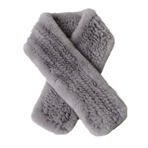 Khăn len lông thỏ Rex thời trang đơn giản năm 2025 dành cho nữ, giữ ấm mùa đông, khăn lông hai mặt, sản xuất bởi nhà máy - Product Image 5