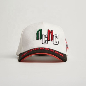 Créateur de mode broderie exquise 5 panneaux casquette Gorras sangle réglable rétro deux tons ajusté chapeau casquette de Baseball - Product Image 2