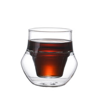 Tasse en verre à double paroi résistante à la chaleur tasses à café à bière tasse à boisson saine faite à la main tasses à thé verres transparents