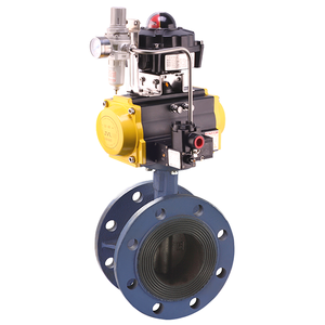 Válvula Neumática Triple Excéntrica con Brida de Sellado de Goma Dn300 JL600-D1/C4 - Product Image 1