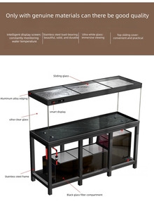 Acquario in Vetro Ultra Trasparente Senza Cornice, Grande e Panoramico, per Soggiorno, Ecologico e Durevole - Product Image 6