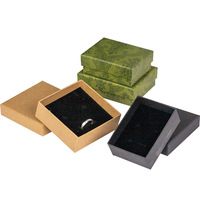 Boîtes d'emballage pour bijoux en stock – Gamme complète de spécifications – Boîtes pour colliers, bagues et boucles d'oreilles – Petites boîtes vintage avec couvercle supérieur et inférieur en papier kraft