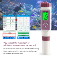 Stylo de qualité de l'eau compatible avec les dents bleues BLE-C600 7 en 1 PH EC TDS ORP SALT S.G TEMP Meter APP Testeur de contrôle intelligent