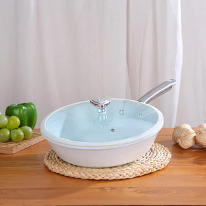 Cocina de inducción de llama abierta con tapa antiadherente de salud blanca <span class=keywords><strong>Universal</strong></span> para uso en cocina de Gas/eléctrica Woks incluidos - Product Image 2