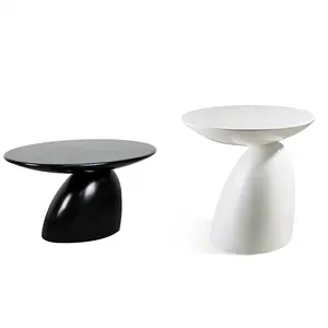 Fiberglass parabe mushroom shape side coffee table for living room