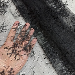 Erkoumi Luxury Burnt Orange <strong>Red</strong> <strong>Lace</strong> Roll Border 3D Floral Eyelash <strong>Lace</strong> Trim Veil <strong>Fabric</strong> For Evening Gowns Drapes Shawls Collars - Product Image 1