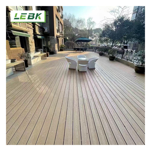 Mẫu miễn phí không thấm nước rỗng sàn WPC bên ngoài sàn gỗ ngoài trời Faux Gỗ nhựa <span class=keywords><strong>composite</strong></span> sàn decking cho piscina - Product Image 4