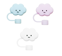 100% matériau sûr en silicone sans BPA certificat CE de qualité alimentaire forme de nuage doux couverture en silicone de paille de 10mm