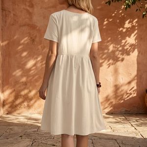 Nouvelle Arrivée 2026 – Robe de Vacances de Luxe pour Femme, Col en V Profond et Manches Bouffantes, Vêtements de Créateur pour l'UE et les États-Unis, Vente en Gros - Product Image 2