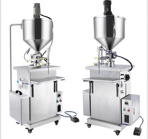 Máquina de llenado de crema, gel, cera y ungüento espeso de 10-1000 ml con circulación de agua, calentamiento y agitación - Product Image 4