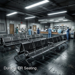 Aucun autre siège d'attente rembourré Keling Medical ne surpasse la qualité des chaises d'attente pour les services d'urgence hospitaliers. - Product Image 1