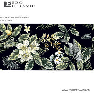 Baldosas de suface mate anticratch para decoración interior, azulejos de pared rústicos para baño y cocina, 300x600 - Product Image 2