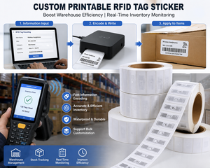Custom <b>Printable</b> RFID Tag <b>Sticker</b> for Warehouse Stock Management and Real Time Inventory Monitoring - Product Image 3