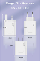 Pengisi Daya Cepat QC 3.0 67W Tipe C untuk iPhone untuk Samsung Pengisi Daya USB Dual Port untuk iPhone 16 Pengisi Daya USB 120W Pengisian Cepat