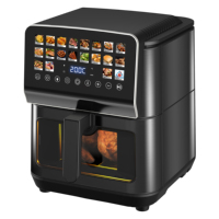 Friteuse à air numérique électrique 9L en acier inoxydable, sans huile, intelligente, pour une cuisson saine, vente en gros, directement de l'usine chinoise