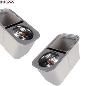 Nouvelle Serpillière <span class=keywords><strong>Turbo</strong></span> Rotative à 360 Degrés avec Seau, Tête en <span class=keywords><strong>Microfibre</strong></span>, Essorage Facile, Recharge en Plastique, Disponible en Ligne - Product Image 3