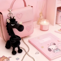 Nouveaux porte-clés en peluche mascotte du Cheval colorés, très demandés, en coton doux et écologique, jouets pour enfants, vente en gros