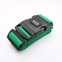 Ceinture à bagages réglable Numéro de serrure Sangle de valise Sangle de bagage avec serrure Ceinture de valise avec serrure à 3 chiffres Ceinture de voyage