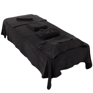<span class=keywords><strong>Set</strong></span> di <span class=keywords><strong>asciugamani</strong></span> da salone per bagno in palestra per rasatura Spa 7 pezzi assorbenti <span class=keywords><strong>neri</strong></span> - Product Image 1