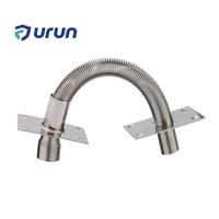 Protecteur de câble anti-pincement en acier inoxydable 304, tube flexible de protection de fil, accessoires de protection de câblage pour portes de contrôle d'accès