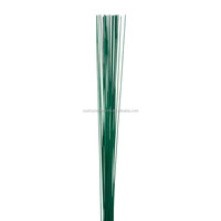Fil de fleuriste écologique vert peint de 46 cm de long, calibre 22, pour la décoration de remise de diplômes, Halloween et Noël (vente en gros)