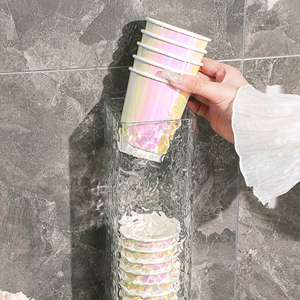 Dispensador de Vasos de Papel Desechables para Café, Soporte de Plástico de Pared, Gran Capacidad, Nuevo Diseño, Venta al Por Mayor - Product Image 5