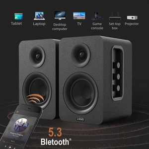Sistema de Altavoces para Computadora de 50W y <span class=keywords><strong>3</strong></span> Pulgadas, con Base de Madera, <span class=keywords><strong>2</strong></span>.0, Activo, BT5.<span class=keywords><strong>3</strong></span>, Inalámbrico/Con Cable, para Cine en Casa, Estudio, Monitor, Teléfono Móvil - Product Image 2