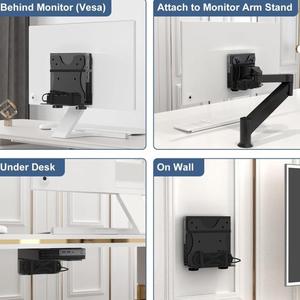 Dropshipping Adjustable PC Mounting <strong>Bracket</strong> VESA Panel Hanger Desktop Stand Durable Aluminium PC Monitor Arms Panel - Product Image 5