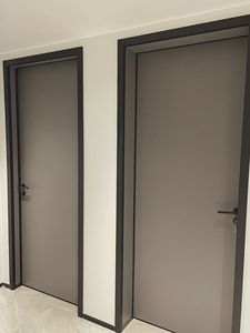 Puerta Interior Moderna de Madera Contrachapada, con Aislamiento Acústico y Protección Contra Incendios, Superficie Acabada <span class=keywords><strong>para</strong></span> Dormitorios, Hoteles y Apartamentos, Garantía de 3 Años - Product Image 2