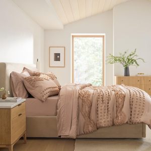 Set di biancheria da letto in stile rustico doppio bianco a tufted design boho <span class=keywords><strong>piumino</strong></span> <span class=keywords><strong>leggero</strong></span> e soffice per tutte le stagioni - Product Image 2