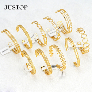 Pulseras OEM/OEM personalizadas, impermeables, de acero inoxidable, chapadas en oro, joyería de moda, hipoalergénicas, resistentes al deslustre. - Product Image 1
