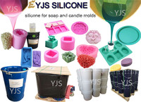 Shore A 10 rtv2 modèle manuel design caoutchouc de silicone liquide pour la fabrication de moules à bougies et à savon d'art