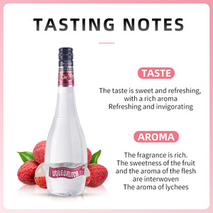 FASTKING <strong>Lychee</strong> <strong>Liqueur</strong> 17% ABV 70cl Bottle 5 Year Shelf Life Bulk Order OEM Private Label Available - Product Image 3