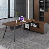 Nouvel ensemble de mobilier de bureau moderne et durable en bois pour cadres et PDG, avec fonctions réglables et rangement avec tiroirs pour dossiers