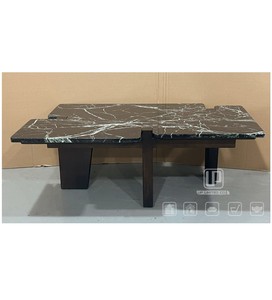 Solid Wood Construction Natural Marble Coffee <b>Table</b> Living Room Coffes <b>Side</b> <b>Table</b> <b>Round</b> Nature Stone Travertine Coffee <b>Table</b> - Product Image 1