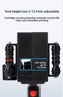 Haute qualité 12.7mm Handjet automatique imprimante à jet d'encre pistolet date d'expiration codage QR code à barres pour les matériaux Flex et Egg